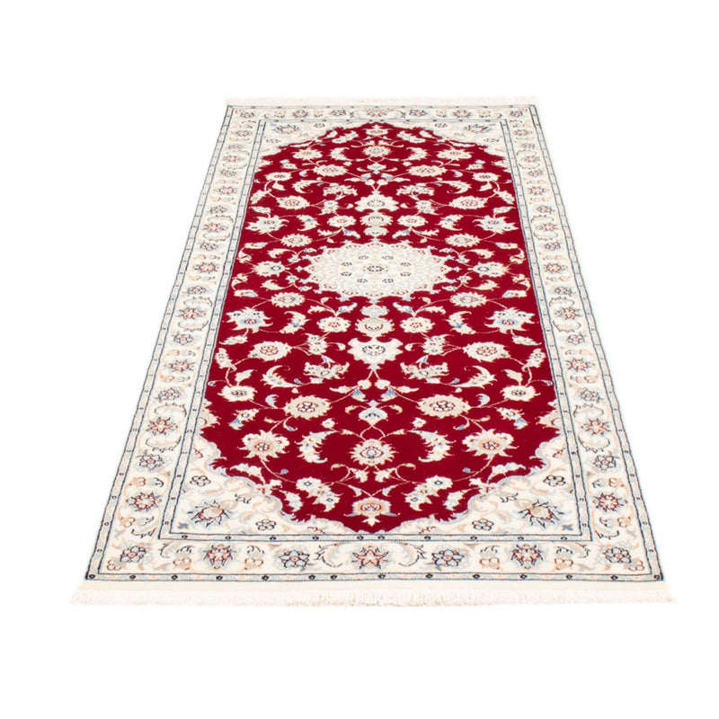 Loper Perzisch tapijt - Nain - Koninklijk - 206 x 80 cm - rood