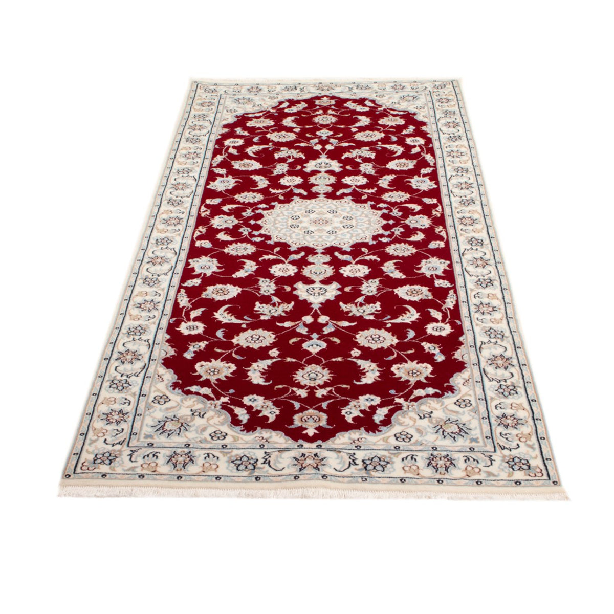 Loper Perzisch tapijt - Nain - Koninklijk - 200 x 80 cm - rood