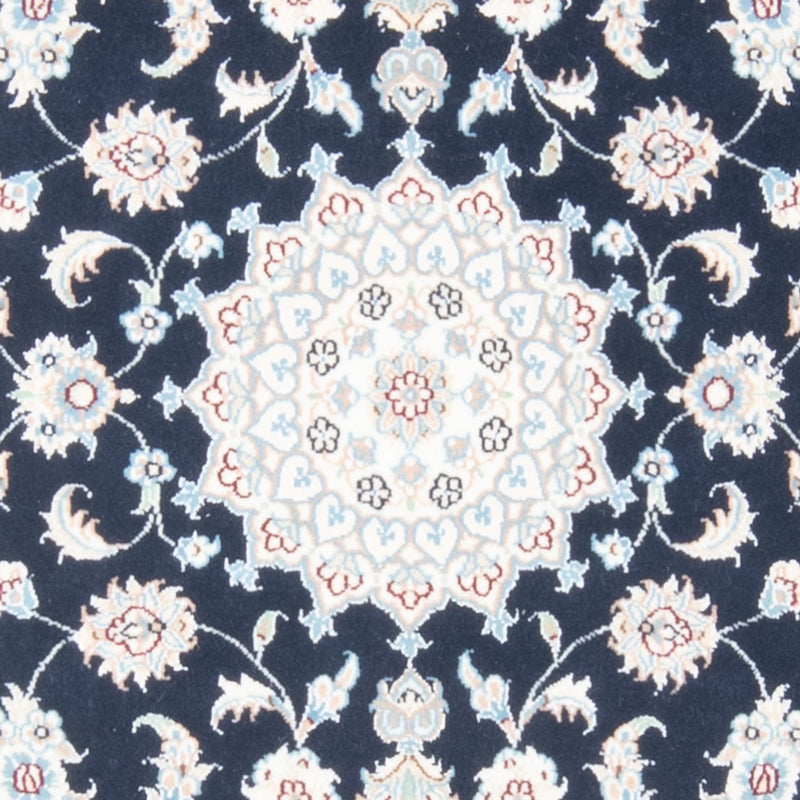 Loper Perzisch tapijt - Nain - Koninklijk - 201 x 78 cm - donkerblauw