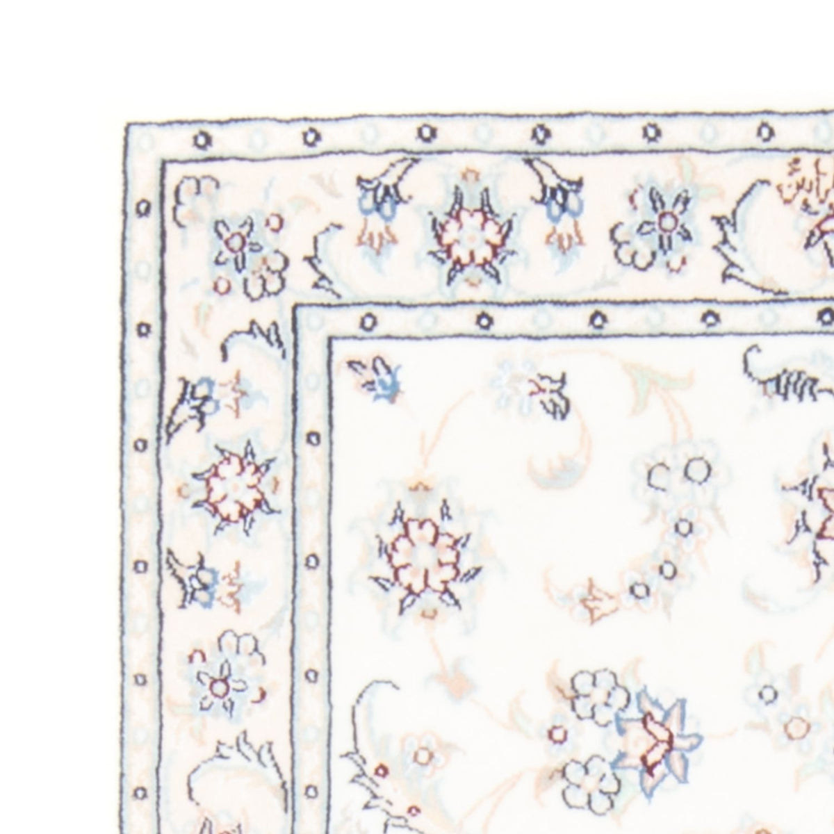 Loper Perzisch tapijt - Nain - Koninklijk - 200 x 80 cm - crème