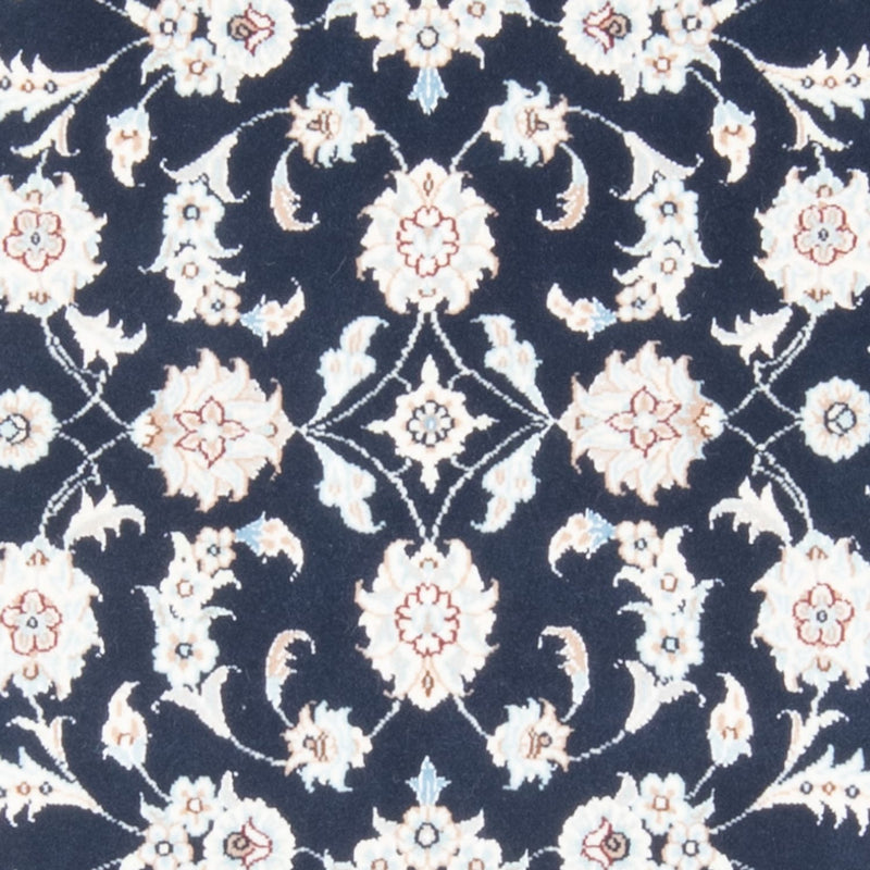 Loper Perzisch tapijt - Nain - Koninklijk - 198 x 78 cm - donkerblauw