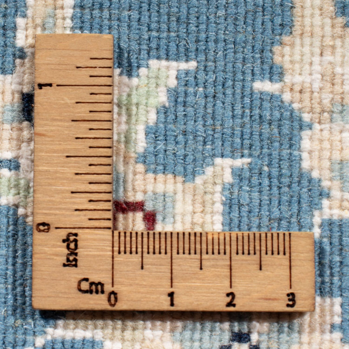 Loper Perzisch tapijt - Nain - Koninklijk - 197 x 82 cm - lichtblauw