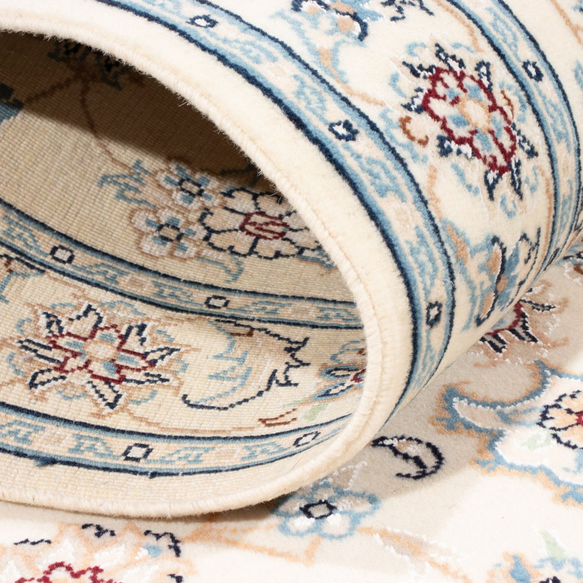 Loper Perzisch tapijt - Nain - Koninklijk - 203 x 80 cm - crème