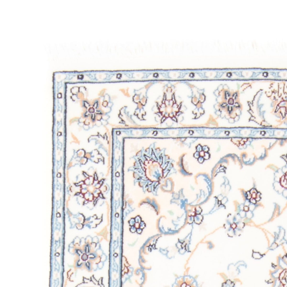 Loper Perzisch tapijt - Nain - Koninklijk - 206 x 79 cm - crème