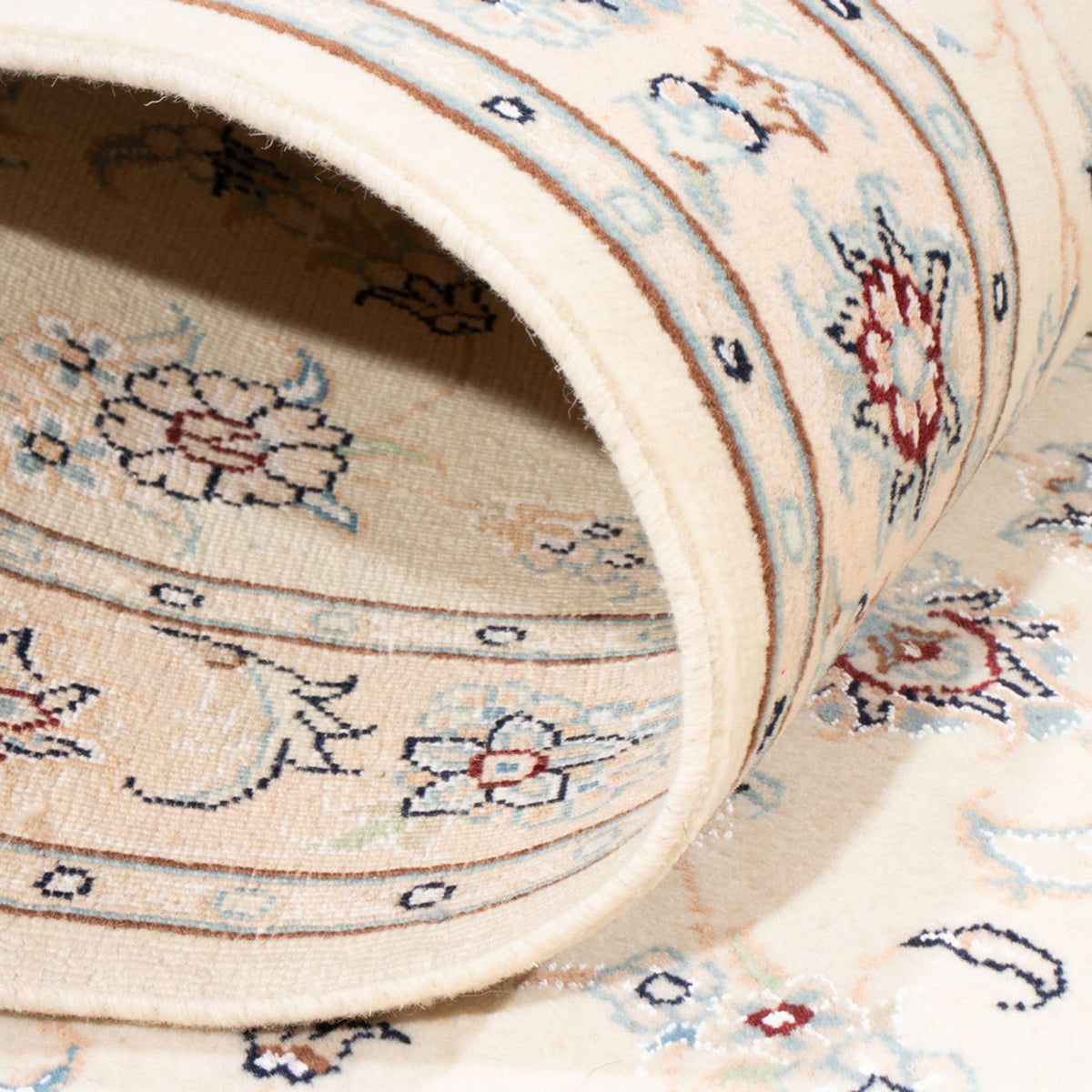 Loper Perzisch tapijt - Nain - Koninklijk - 206 x 79 cm - crème