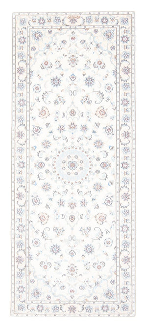 Loper Perzisch tapijt - Nain - Koninklijk - 200 x 80 cm - crème