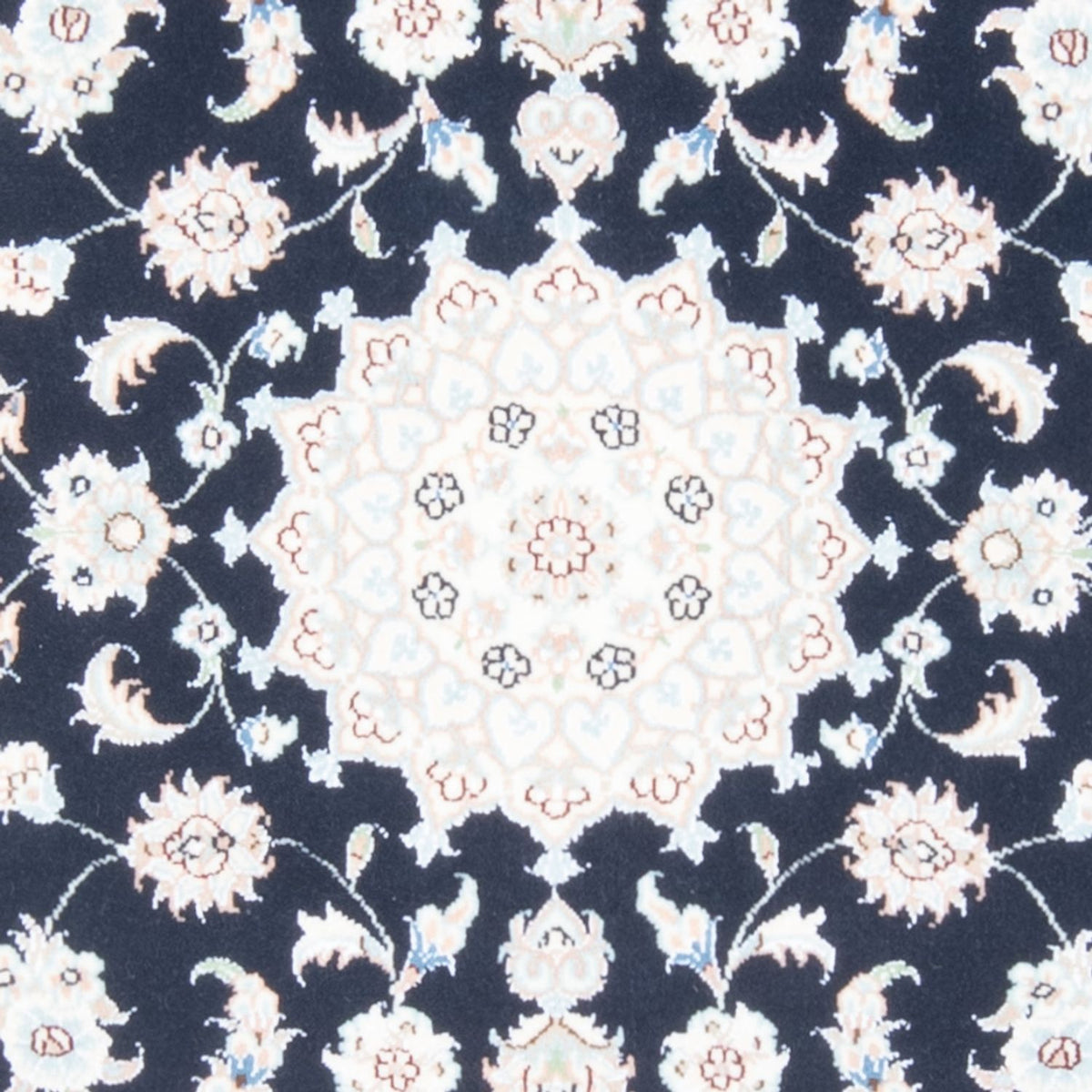 Loper Perzisch tapijt - Nain - Koninklijk - 198 x 81 cm - donkerblauw