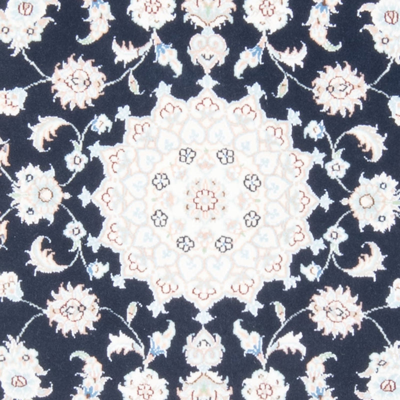 Loper Perzisch tapijt - Nain - Koninklijk - 198 x 81 cm - donkerblauw