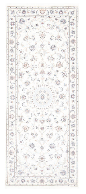 Loper Perzisch tapijt - Nain - Koninklijk - 198 x 80 cm - crème