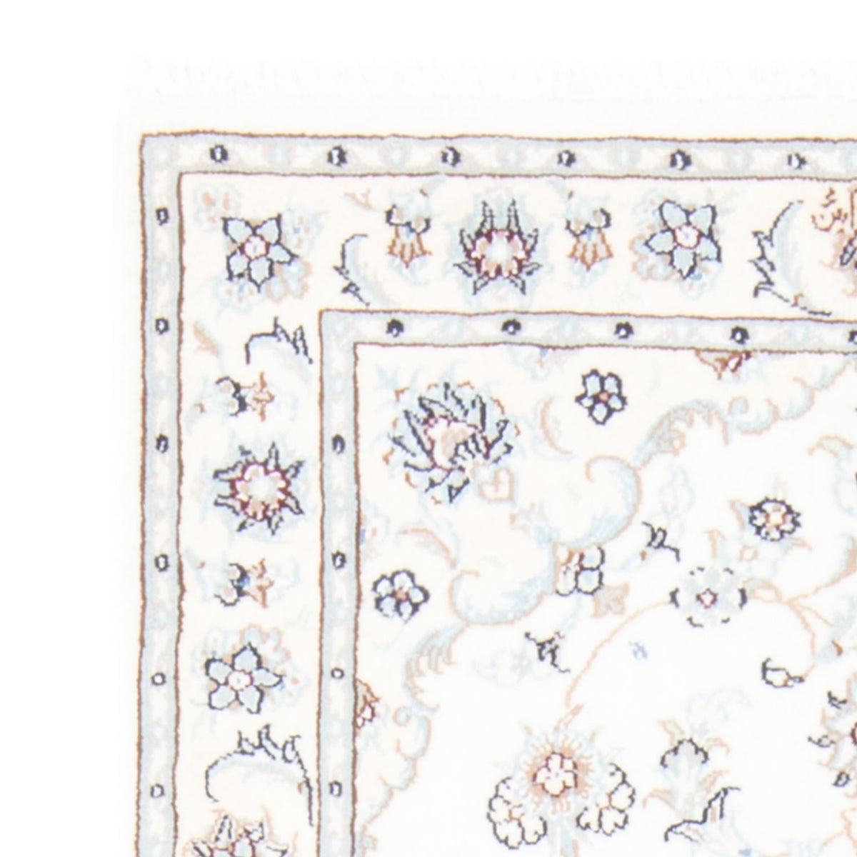 Loper Perzisch tapijt - Nain - Koninklijk - 198 x 80 cm - crème