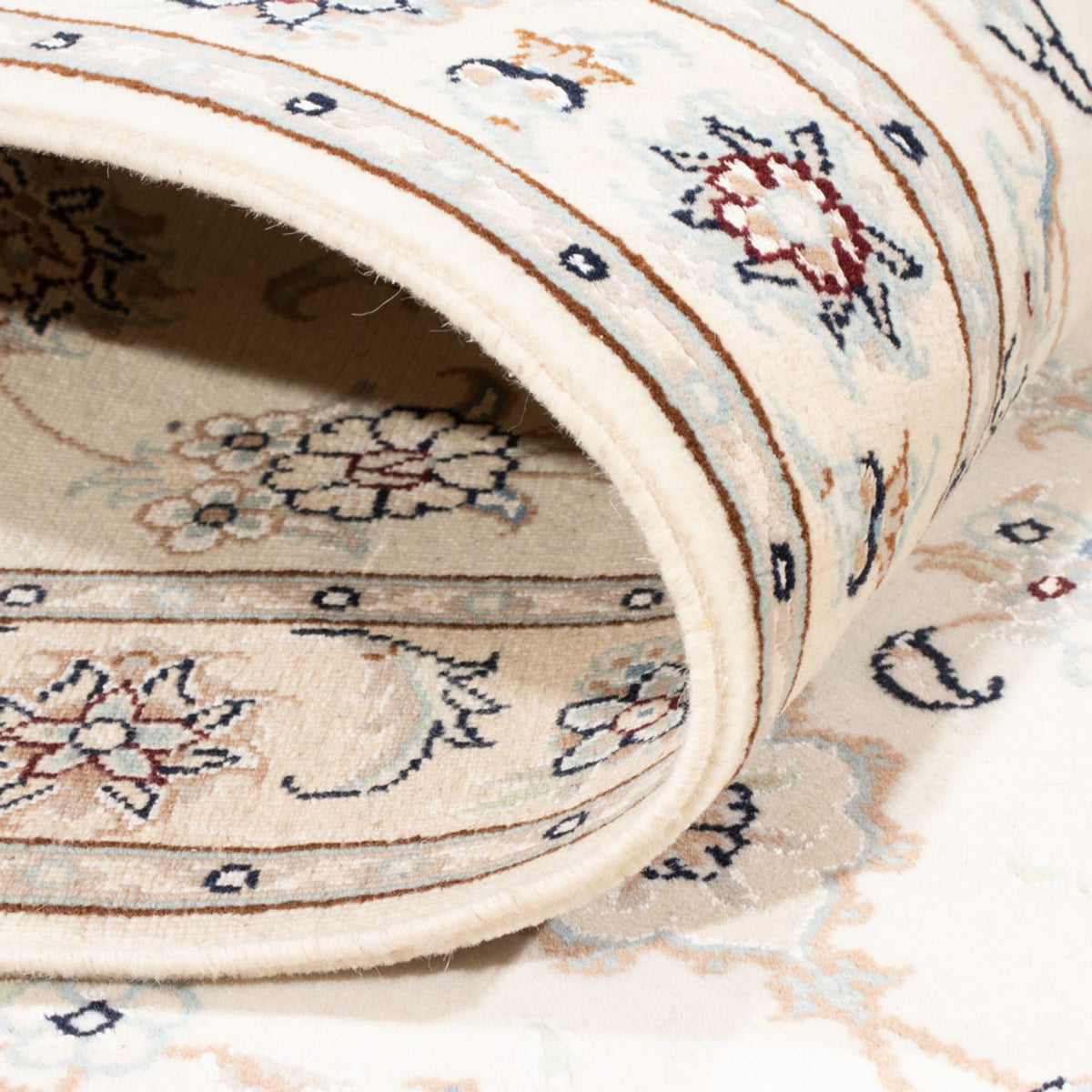 Loper Perzisch tapijt - Nain - Koninklijk - 198 x 80 cm - crème