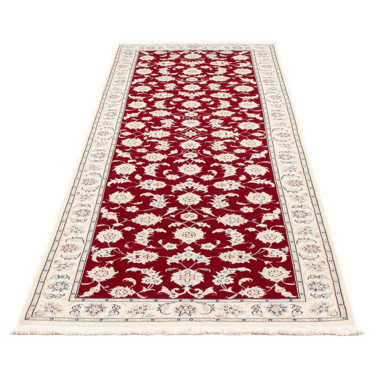 Loper Perzisch tapijt - Nain - Premium - 248 x 82 cm - rood