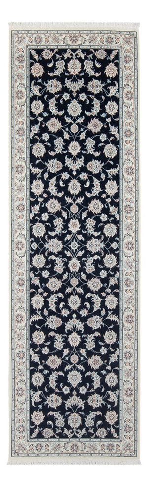 Loper Perzisch tapijt - Nain - Premium - 248 x 82 cm - donkerblauw