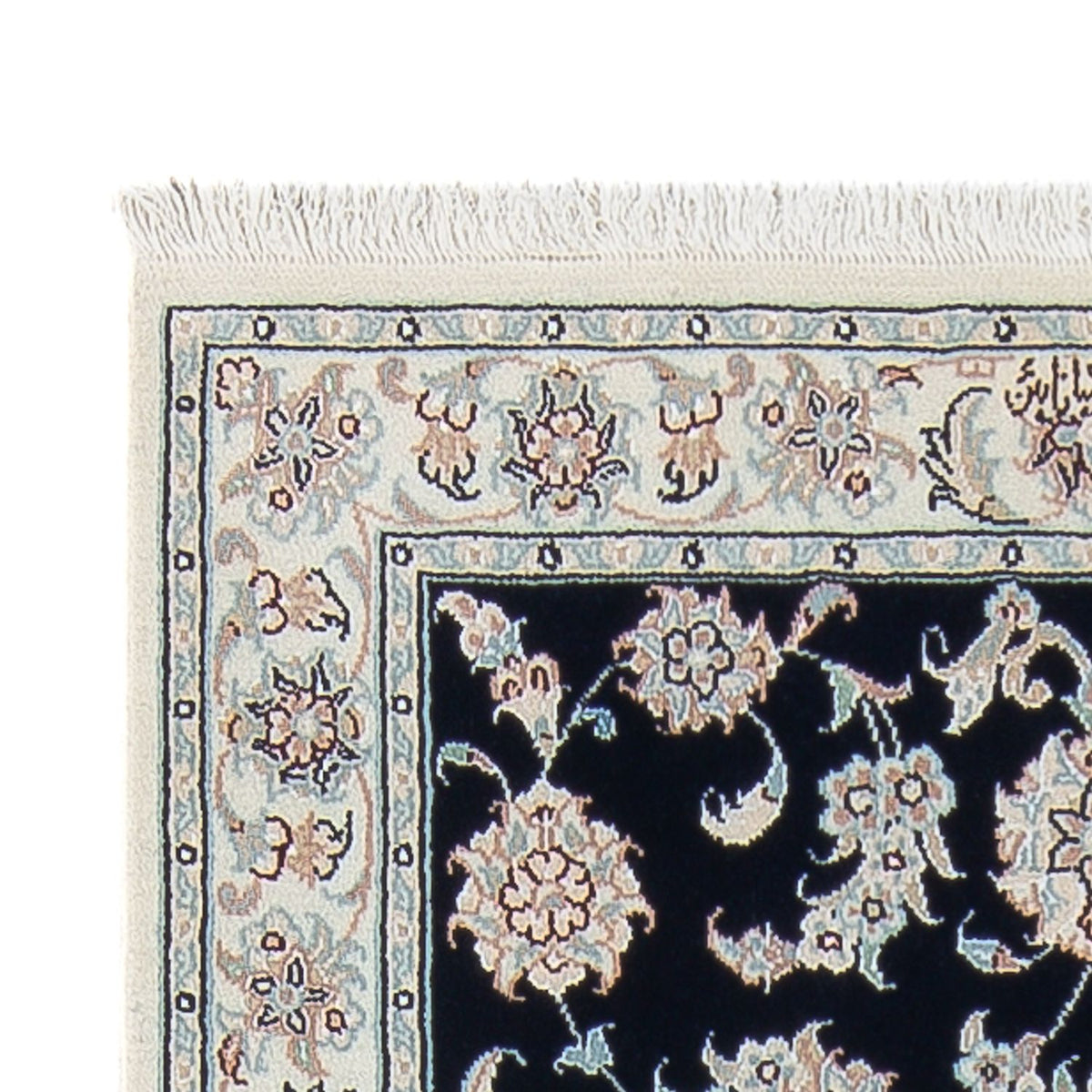 Loper Perzisch tapijt - Nain - Premium - 248 x 82 cm - donkerblauw