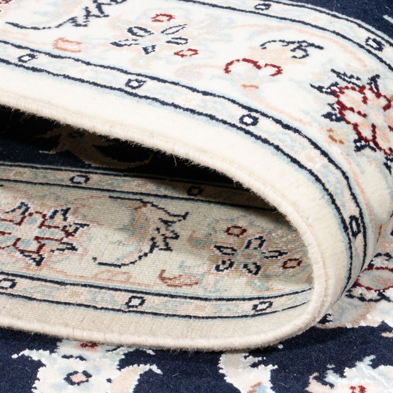 Loper Perzisch tapijt - Nain - Premium - 248 x 82 cm - donkerblauw