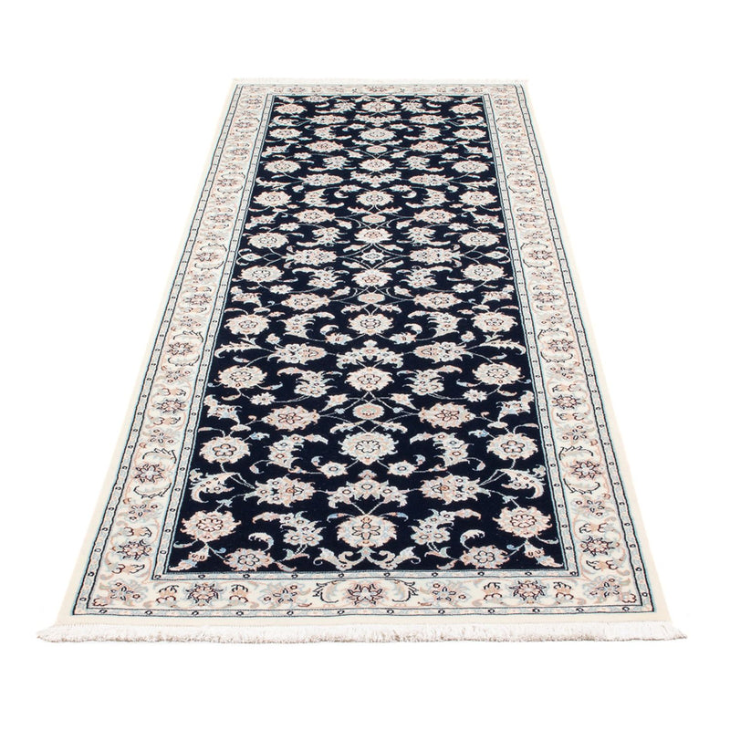 Loper Perzisch tapijt - Nain - Premium - 248 x 82 cm - donkerblauw