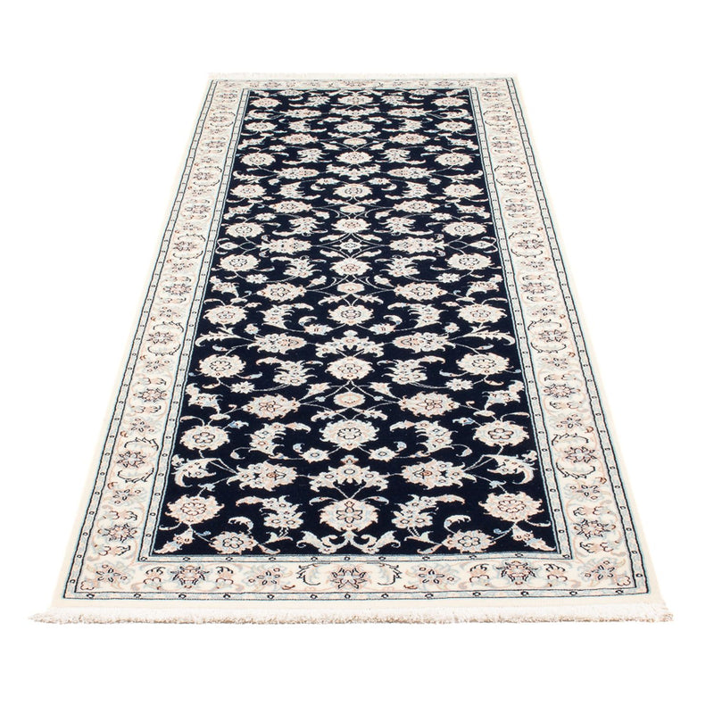 Loper Perzisch tapijt - Nain - Premium - 248 x 83 cm - donkerblauw