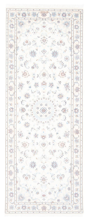 Loper Perzisch tapijt - Nain - Koninklijk - 212 x 80 cm - crème