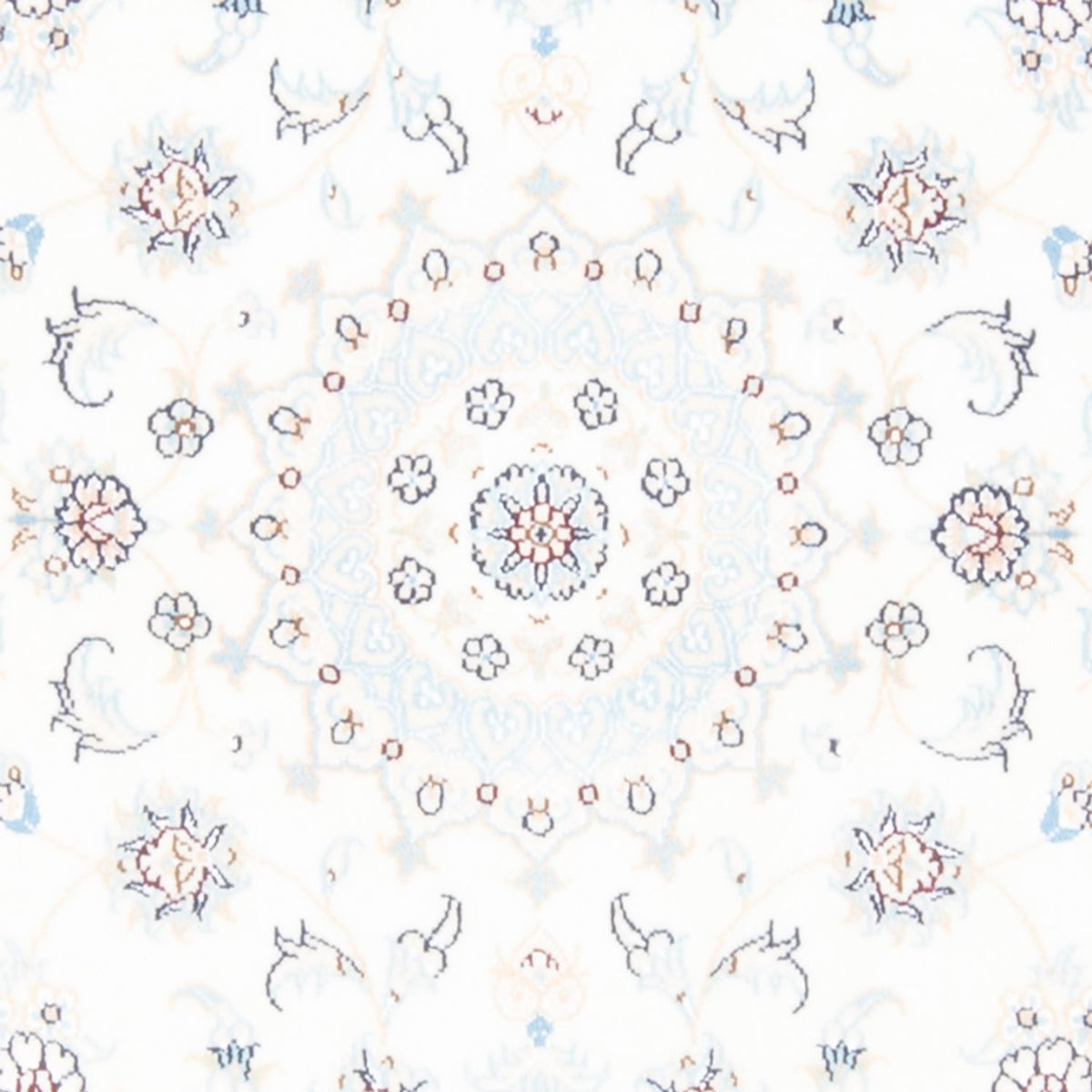 Loper Perzisch tapijt - Nain - Koninklijk - 212 x 80 cm - crème