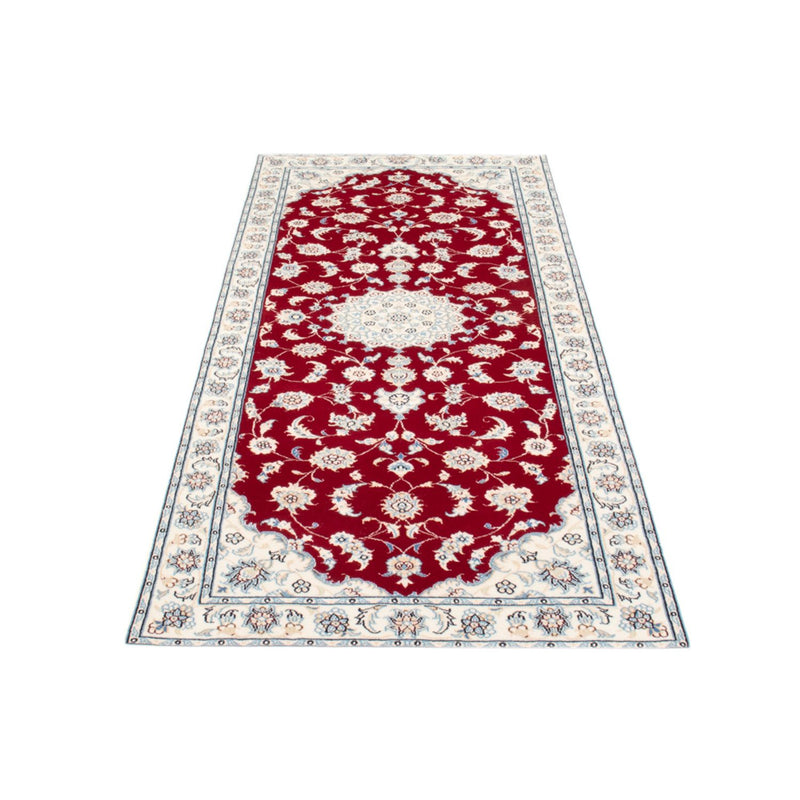 Loper Perzisch tapijt - Nain - Koninklijk - 204 x 80 cm - rood