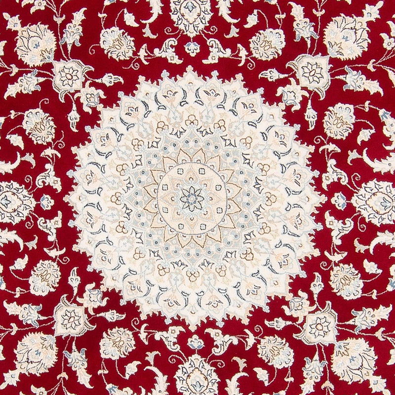 Perzisch tapijt - Nain rond  - 200 x 200 cm - rood