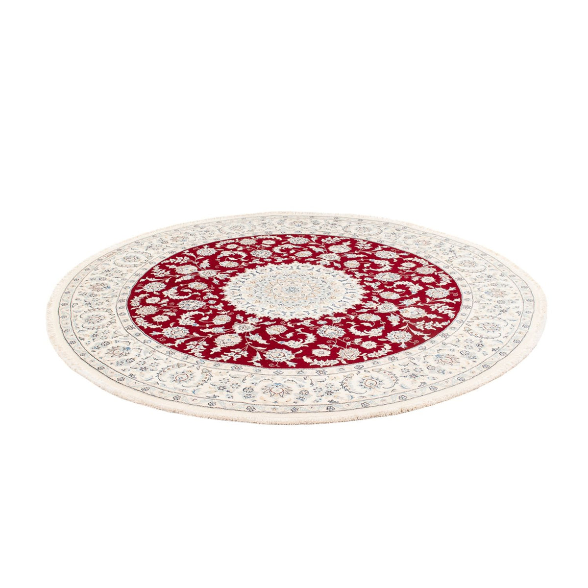 Perzisch tapijt - Nain rond  - 200 x 200 cm - rood