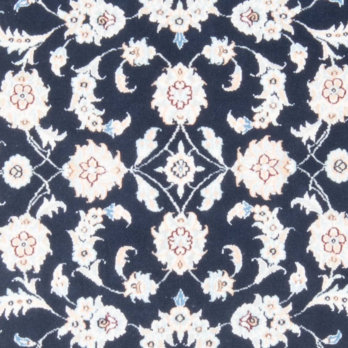 Loper Perzisch tapijt - Nain - Koninklijk - 200 x 80 cm - donkerblauw