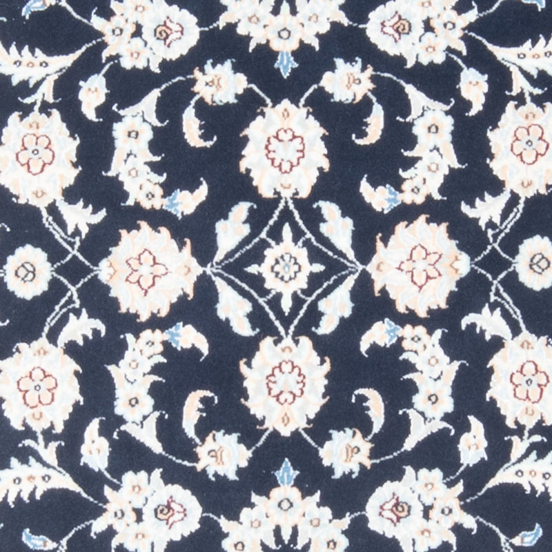 Loper Perzisch tapijt - Nain - Koninklijk - 200 x 80 cm - donkerblauw