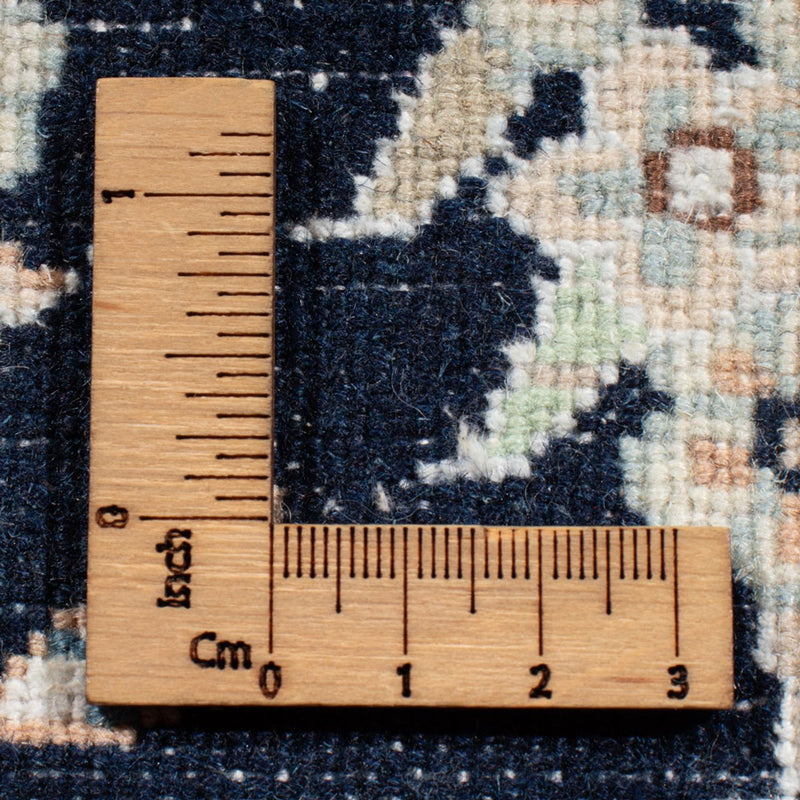 Loper Perzisch tapijt - Nain - Koninklijk - 200 x 80 cm - donkerblauw