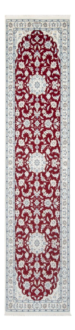 Loper Perzisch tapijt - Nain - Premium - 300 x 78 cm - rood