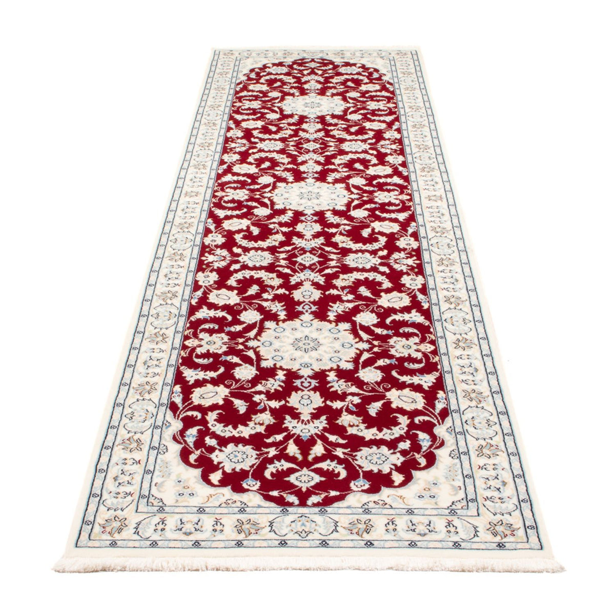Loper Perzisch tapijt - Nain - Premium - 300 x 78 cm - rood