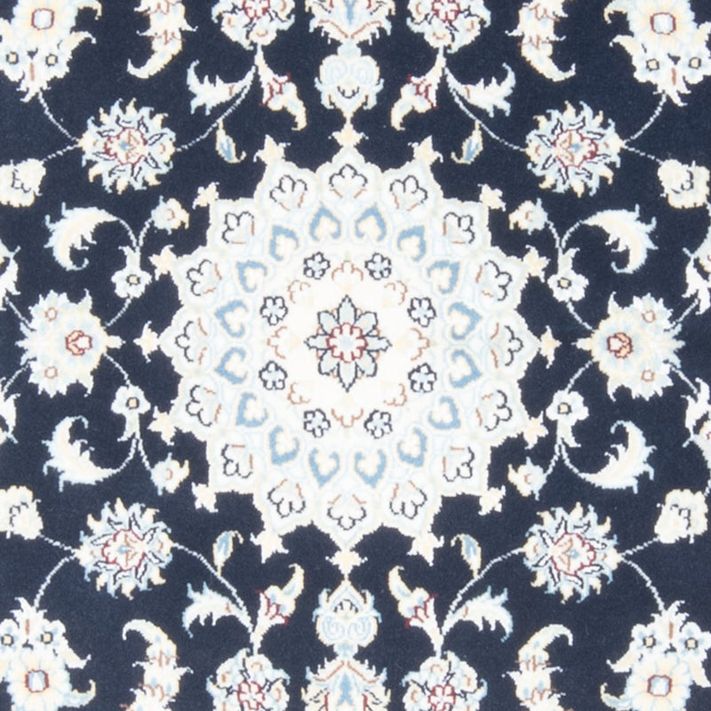 Loper Perzisch tapijt - Nain - Koninklijk - 203 x 81 cm - donkerblauw