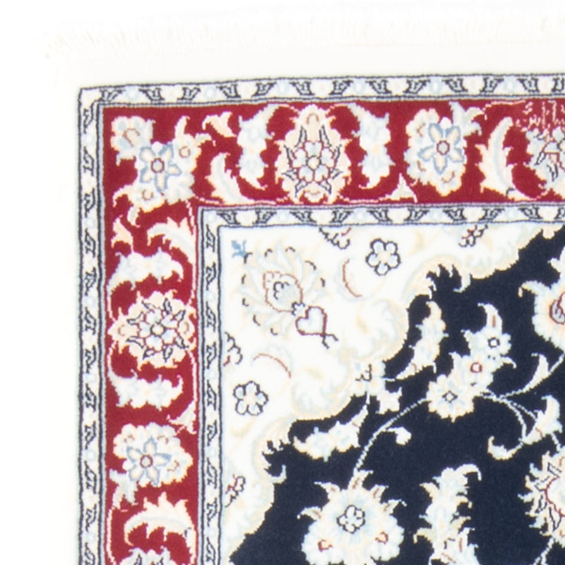 Loper Perzisch tapijt - Nain - Koninklijk - 203 x 81 cm - donkerblauw