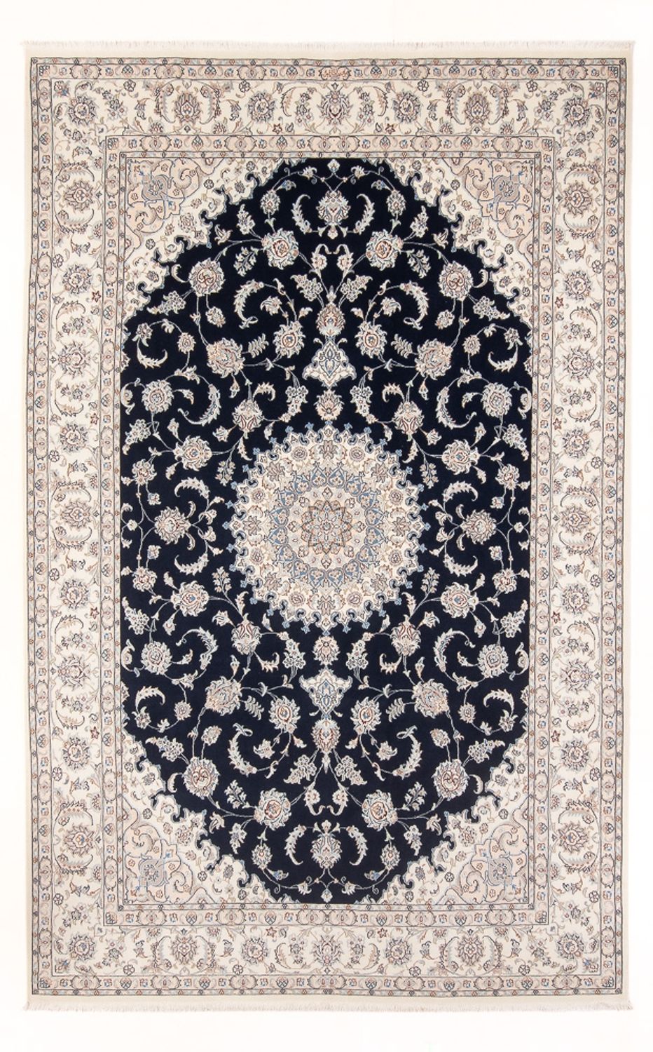 Perzisch tapijt - Nain - Premium - 296 x 196 cm - donkerblauw