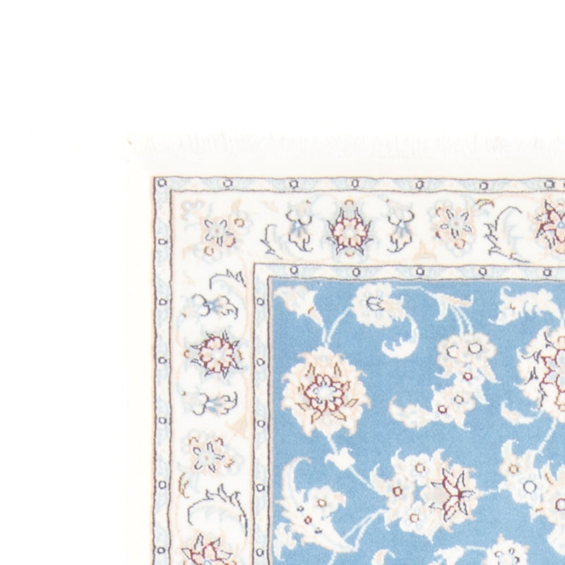 Loper Perzisch tapijt - Nain - Koninklijk - 200 x 80 cm - lichtblauw