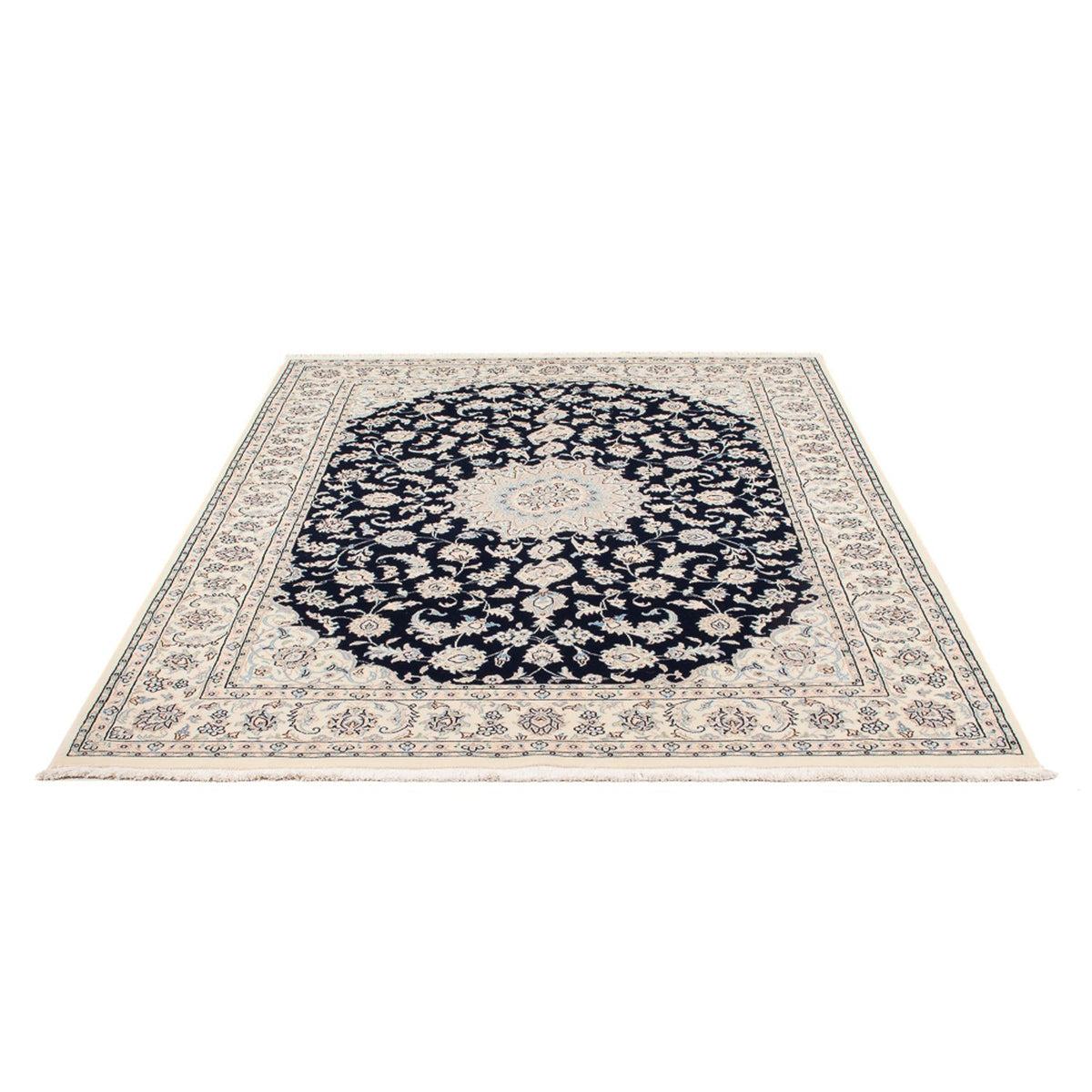 Perzisch tapijt - Nain - Premium - 205 x 148 cm - donkerblauw