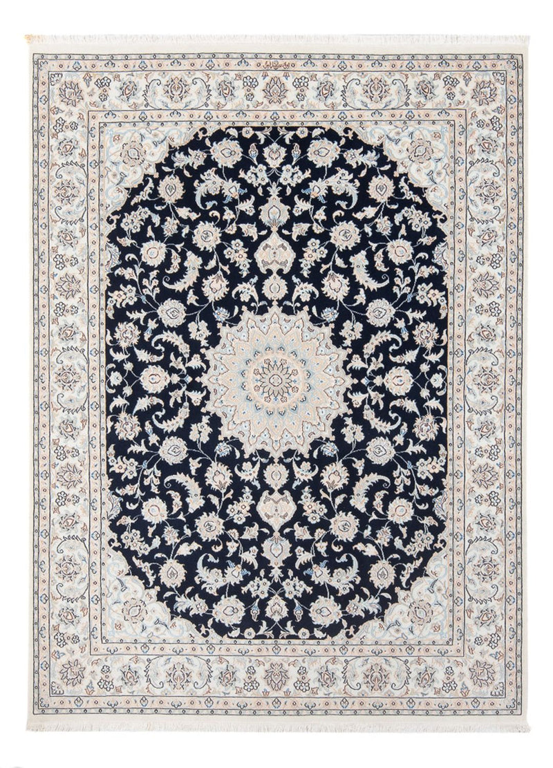Perzisch tapijt - Nain - Premium - 198 x 150 cm - donkerblauw