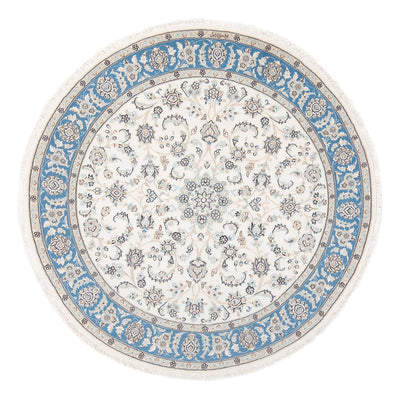 Perzisch tapijt - Nain - Premium rond  - 148 x 149 cm - crème