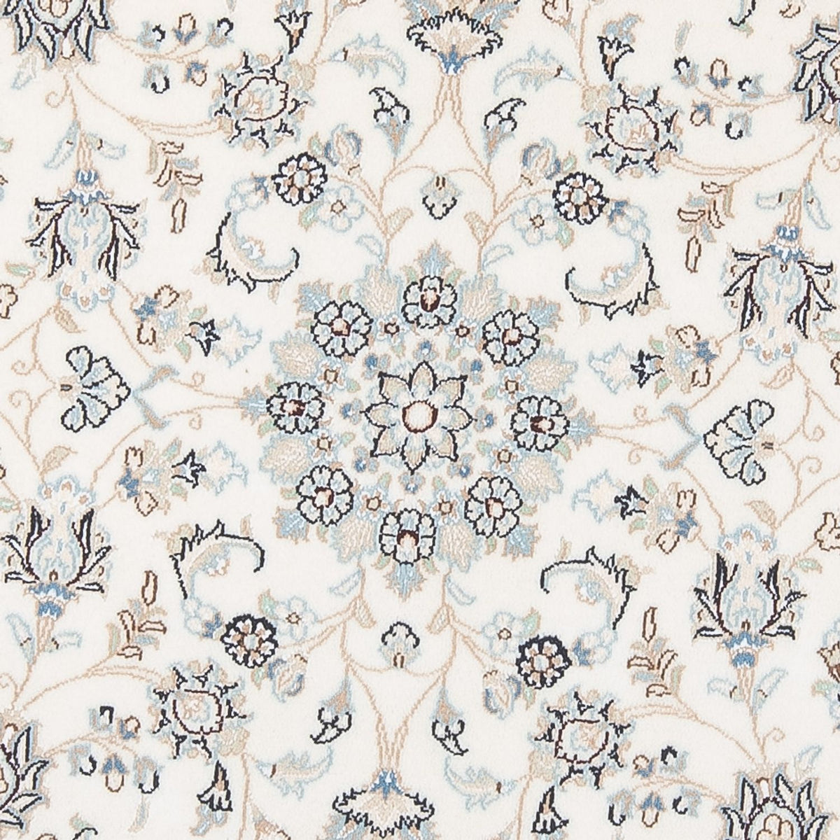 Perzisch tapijt - Nain - Premium rond  - 148 x 149 cm - crème