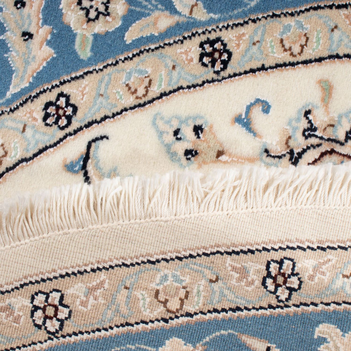 Perzisch tapijt - Nain - Premium rond  - 148 x 149 cm - crème