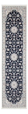 Loper Perzisch tapijt - Nain - Premium - 296 x 81 cm - donkerblauw