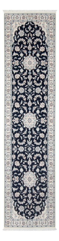 Loper Perzisch tapijt - Nain - Premium - 296 x 81 cm - donkerblauw