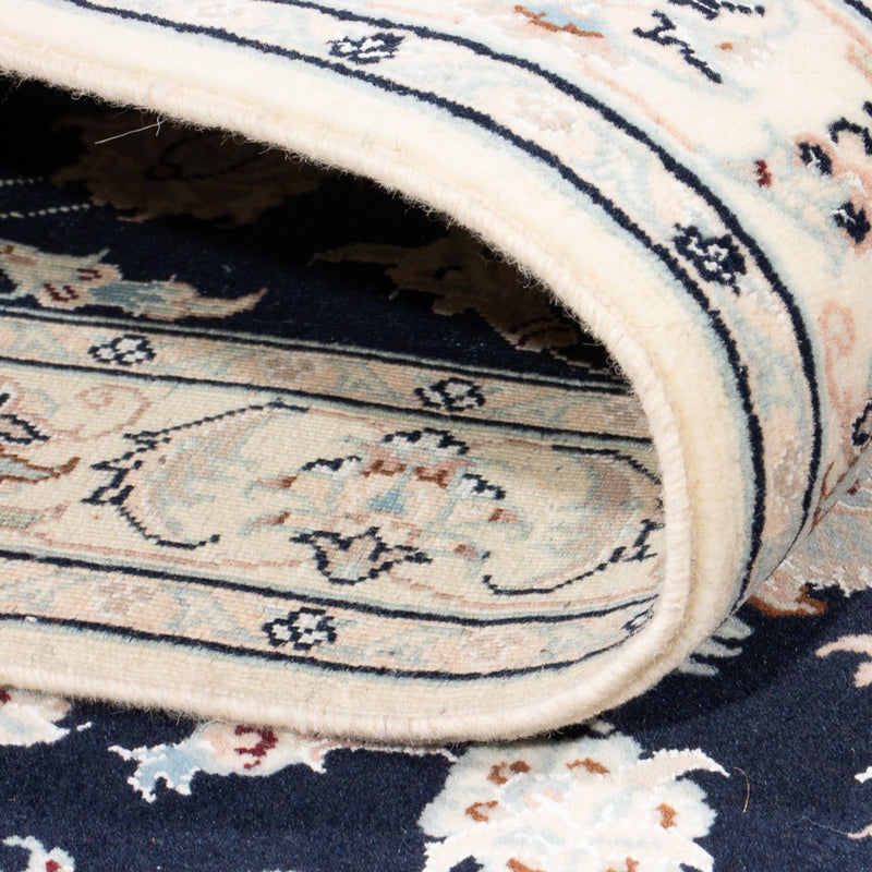 Loper Perzisch tapijt - Nain - Premium - 296 x 81 cm - donkerblauw