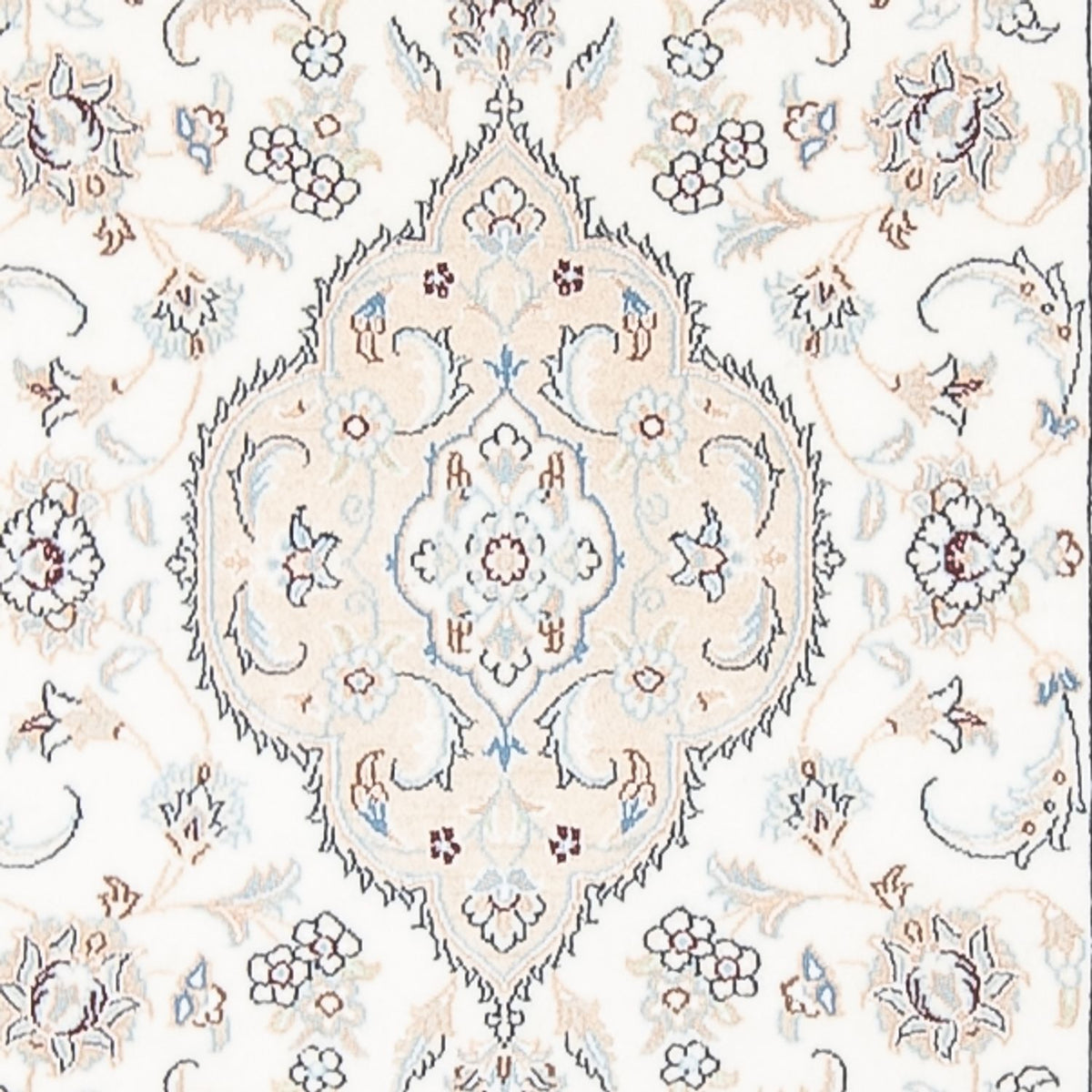 Loper Perzisch tapijt - Nain - Premium - 390 x 93 cm - crème