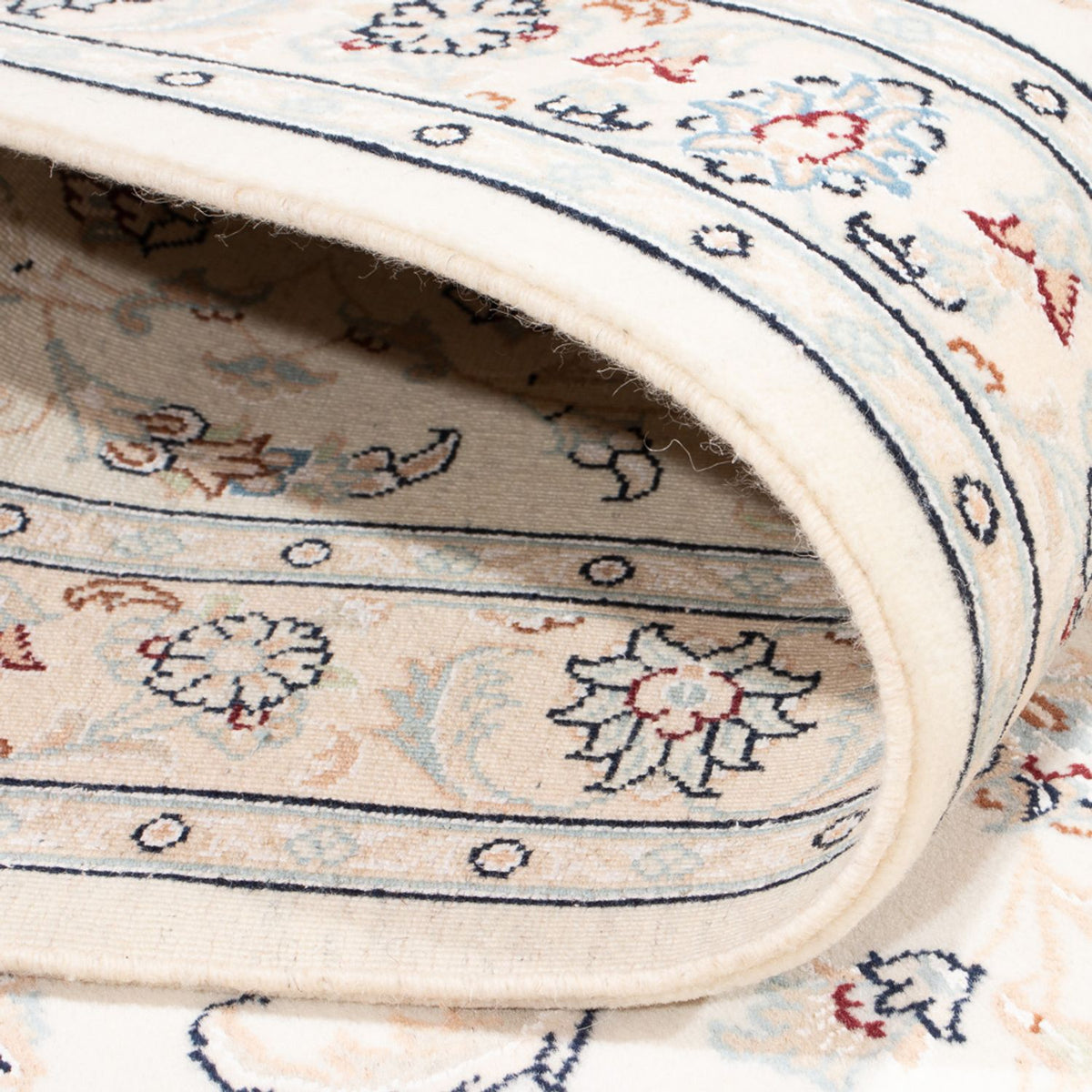 Loper Perzisch tapijt - Nain - Premium - 390 x 93 cm - crème