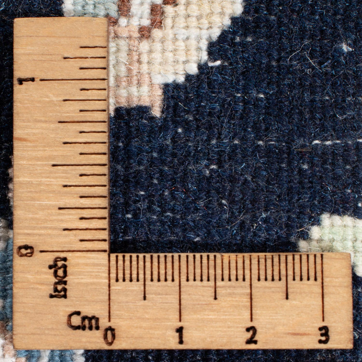 Loper Perzisch tapijt - Nain - Premium - 388 x 88 cm - donkerblauw