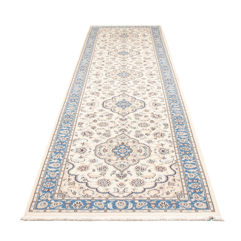 Loper Perzisch tapijt - Nain - Premium - 394 x 91 cm - crème
