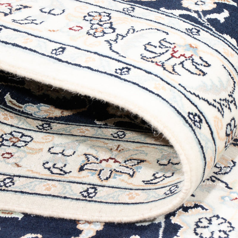 Loper Perzisch tapijt - Nain - Premium - 302 x 81 cm - donkerblauw