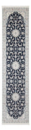 Loper Perzisch tapijt - Nain - Premium - 302 x 80 cm - donkerblauw