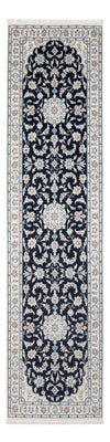 Loper Perzisch tapijt - Nain - Premium - 305 x 82 cm - donkerblauw